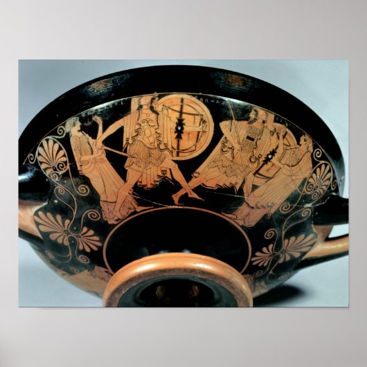 アフロディーテを伴うメネラオス ポスター (正面)