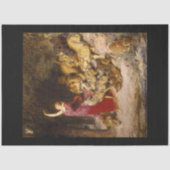 アフロディーティガール&アニマルズデコペ紙 薄葉紙 (正面)