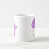 アフロナチュラルブラックヘア コーヒーマグカップ (中央)