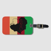 アフロナチュラルブラックヘア ラゲッジタグ (正面横)