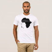 アフロナチュラルブラックヘア Tシャツ (正面フル)