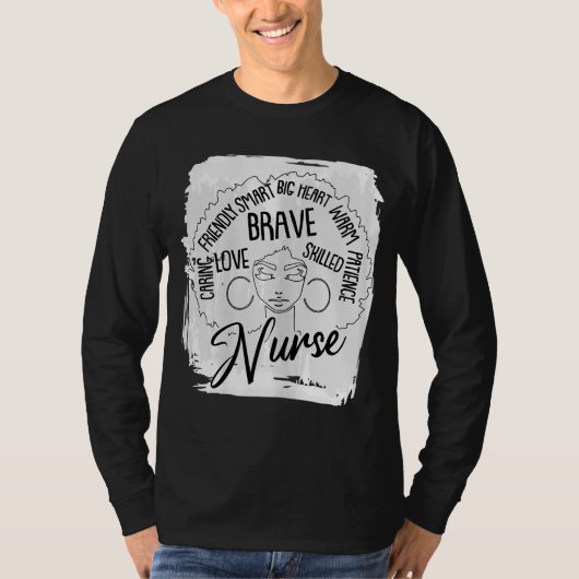 アフロナースブラック歴史月BLMメラニン女王R Tシャツ (正面)