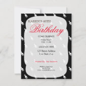 アフロパフバースデーパーティ招待状 招待状 (正面)