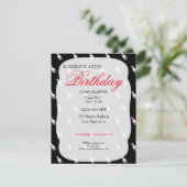 アフロパフバースデーパーティ招待状 招待状 (スタンド正面)