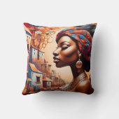 『アフロフチュリ鮮やかズム：伝統の夢』 クッション (裏面)