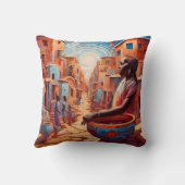 『アフロフチュリ鮮やかズム：伝統の夢』 クッション (裏面)