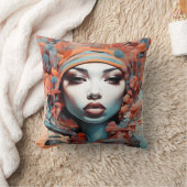 『アフロフチュリ鮮やかズム：伝統の夢』 クッション (ブランケット)