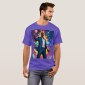 アフロフツーリズム銀河系ボスキングティー Tシャツ (正面フル)