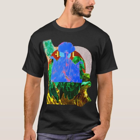 アフロフューチャリズム 翼付き v2 tシャツ (正面)
