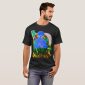 アフロフューチャリズム 翼付き v2 tシャツ (正面フル)