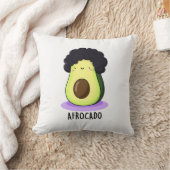 アフロプおもしろいンとアフロカドアボカド クッション (ブランケット)