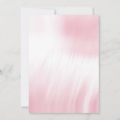 アフロプリンセスピンク金ゴールドベビーシャワー 招待状 (裏面)