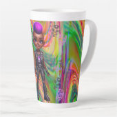 アフロプンクが殺す カフェラテマグ (右アングル)