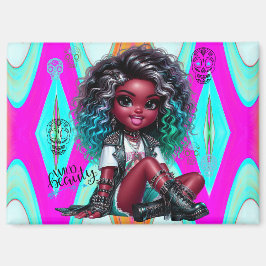 アフロプンクワイルド美しい磁石 マグネット