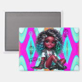 アフロプンクワイルド美しい磁石 マグネット (正面/裏面)