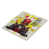 アフロプンク音楽セラミックタイルを作る タイル (側面)