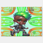 アフロプンクBe Brave Magnet マグネット (正面)