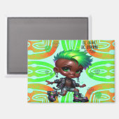 アフロプンクBe Brave Magnet マグネット (正面/裏面)