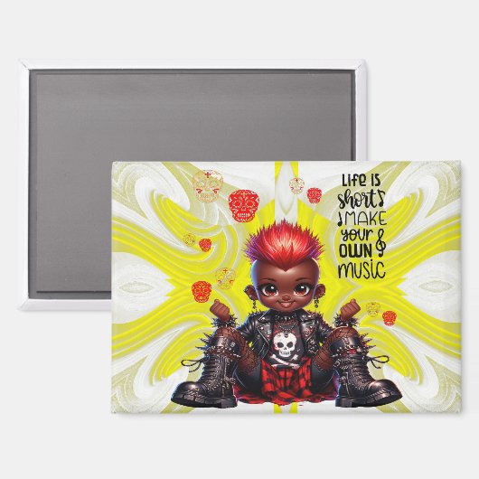 アフロプンクMakeミュージックマグネット マグネット (正面/裏面)