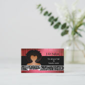 アフロヘアサロン名刺 名刺 (スタンド正面)