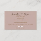 アフロヘアスタイリング 名刺 (裏面)