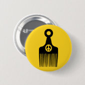 アフロヘアーピース 缶バッジ (正面&裏面)