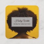 アフロヘア スクエア名刺 (正面)