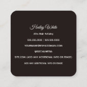 アフロヘア スクエア名刺 (裏面)