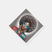 アフロヘア スタンダードカクテルナプキン (角)