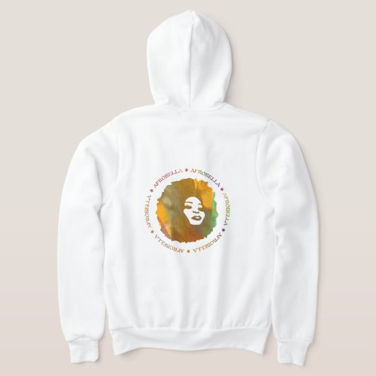 アフロベラカーディガンフード付きスウェットシャツ パーカ (レイダウン裏面)