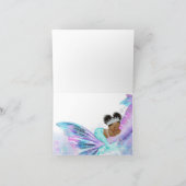 アフロマーメイドベビーシャワーサンキューカード サンキューカード (内部)