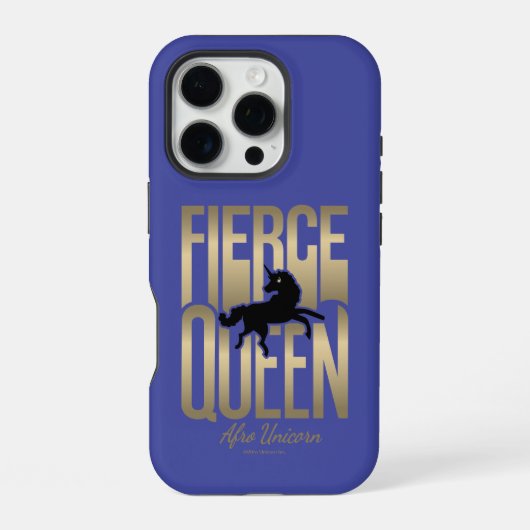 アフロユニコーンの強き女王 iPhoneケース (裏面)