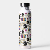 アフロユニコーンはっきりした模様 ウォーターボトル (左面)