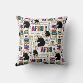 アフロユニコーンはっきりした模様 クッション (裏面)