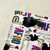 アフロユニコーンはっきりした模様 ビーチタオル (インサイチュ)