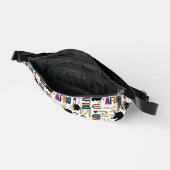 アフロユニコーンはっきりした模様 ファニーパック (見開き)