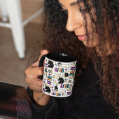 アフロユニコーンはっきりした模様 マグカップ