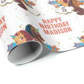 アフロユニコーンガールズ誕生日 ラッピングペーパー (ロールコーナー)