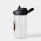 アフロユニコーンキャンディーケーンハートホリデー ウォーターボトル (左面)