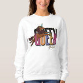 アフロユニコーンクイーンデザイン スウェットシャツ (正面)