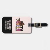 アフロユニコーンクイーンデザイン ラゲッジタグ (正面横)