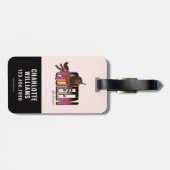 アフロユニコーンクイーンデザイン ラゲッジタグ (裏面横)