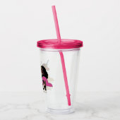 アフロユニコーンクイーントリオデザイン アクリルタンブラー (左)