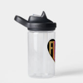 アフロユニコーンシュトゥルーラルハートデザイン ウォーターボトル (右面)