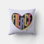 アフロユニコーンシュトゥルーラルハートデザイン クッション (裏面)