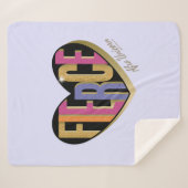 アフロユニコーンシュトゥルーラルハートデザイン シェルパブランケット (正面(横))