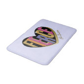 アフロユニコーンシュトゥルーラルハートデザイン バスマット (アングル)