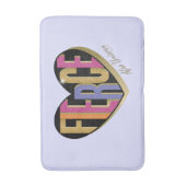 アフロユニコーンシュトゥルーラルハートデザイン バスマット (正面縦)