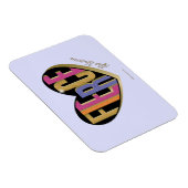 アフロユニコーンシュトゥルーラルハートデザイン マグネット (右側)