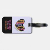 アフロユニコーンシュトゥルーラルハートデザイン ラゲッジタグ (裏面横)